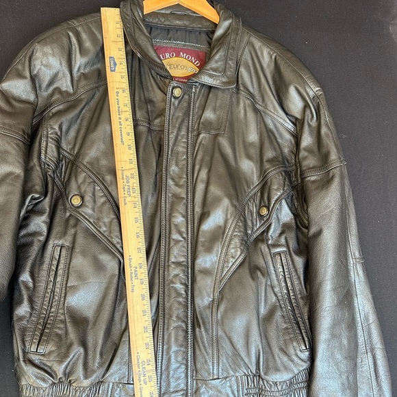 Black Leather Jacket for Men - Picture 7 of 9